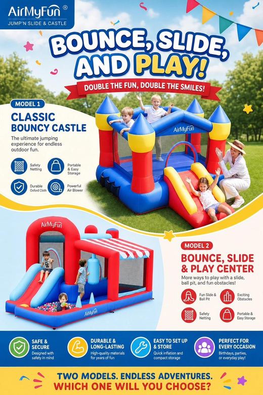 AIR My Fun bouncing castle models