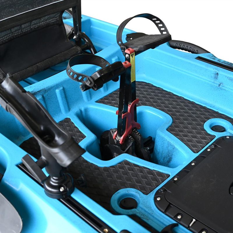 Vicking Tango kayak, pedal-drive storage compartment detail