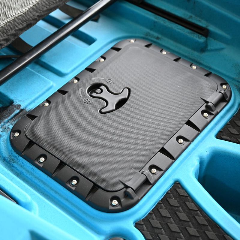 Vicking Tango kayak, storage hatch latch detail
